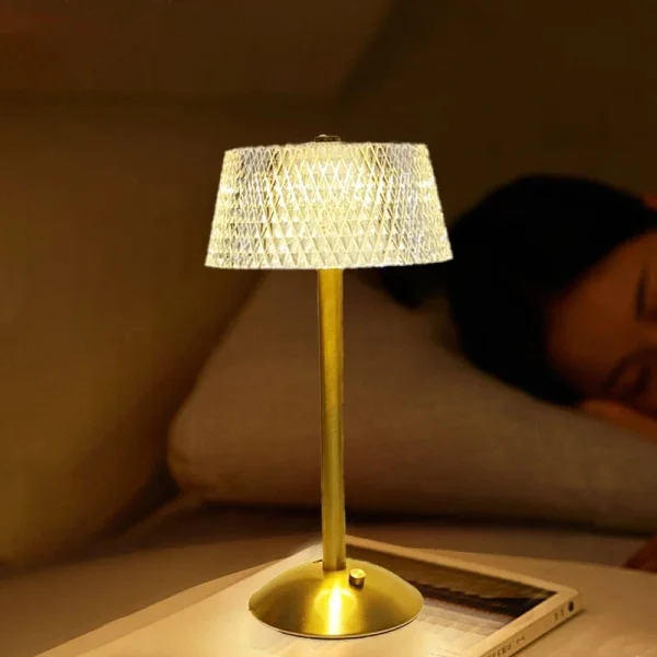 Led Cordless Table Lamp Usb Rechargeable Night Light Touch Dimming Desk Lamp Coffee Bar Hotel Bedroom 3
