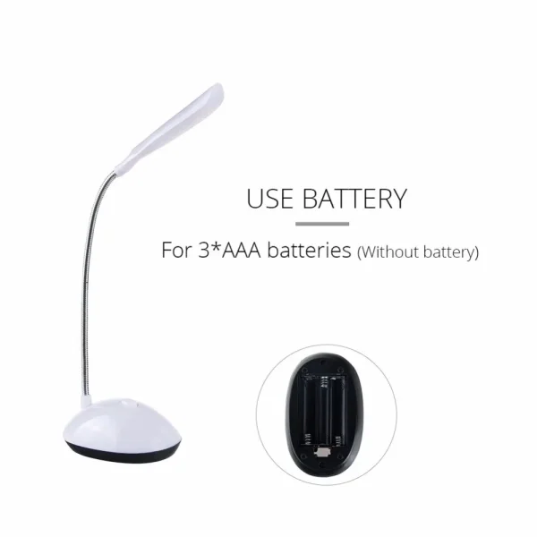 Led Desk Table Reading Lamp For Study Eye Protection Lamp Aaa Battery Powered Lamp Folding Creative 3