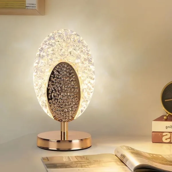 Led Crystal Table Lamp Star Moon Night Light 3 Color Dimmable Light Room Bedroom Bedside Decor 1
