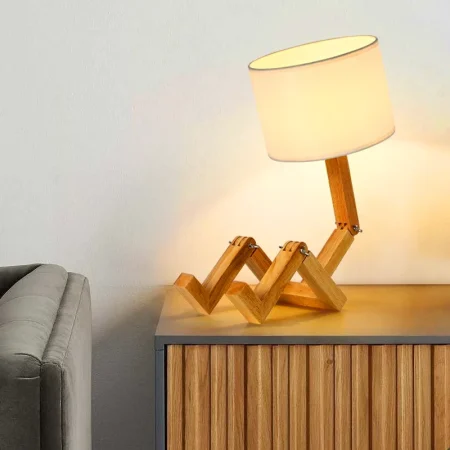 Kf S9144eeffe8a54eb59bad6985e68acebbo Personalized Desk Lamp Adjustable Solid Wood Art Table Lamps Bedroom Bedside Night Lamp