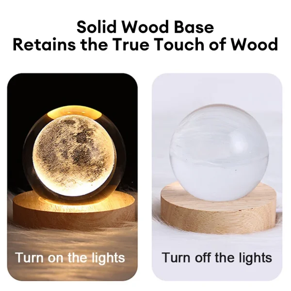 Kf S9d0c4245d76f49b98256a767b0a45e20h Usb Led Night Light Galaxy Crystal Ball Table Lamp 3d Planet Moon Lamp Bedroom Home Decor