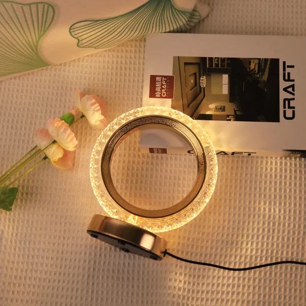 Kf Sabbacd046e9645368e03f80537f842070 Circular Desktop Decorative Light Switch Dimmable Bedside Table Light Usb Plug Reading Table Light Bedroom Decorative