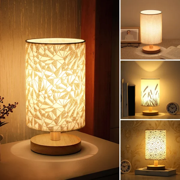 Kf Sd7d6fc9fd69944d1b03f5c25fa4ad1d3n Wooden Table Lamp Usb Powered Bedside Lamp Night Lights Bedroom Atmosphere Light With Cylinder Lamp Shade