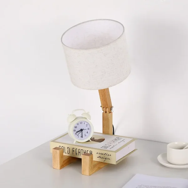 Kf Se4e8252ed1154895b1dfeccdd0d42dc4r Personalized Desk Lamp Adjustable Solid Wood Art Table Lamps Bedroom Bedside Night Lamp