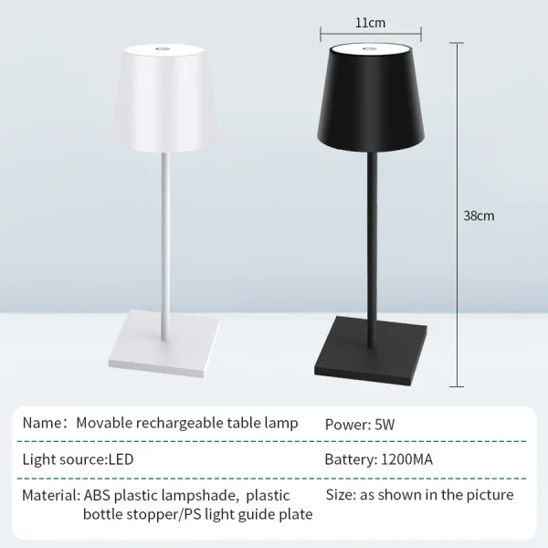 Kf Sf186059e43754846b2300882f890ac802 Led Desk Light Usb Rechargeable 3 Level Brightness Dimmable Table Decorative Lamp For Living Room Bedroom