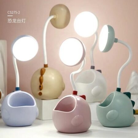 Led Table Lamp Usb Rechargeable With Pen Holder Random Color 10