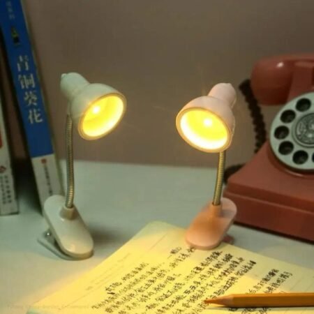 Mini Book Light With Clip Portable Led Reading Lamp Travel Bedroom Night Light Night Lights Eye Protections Random Color 2